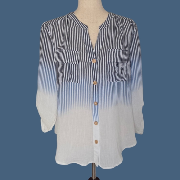 indigo Rose Tops - Indigo Rose Top, Blouse L/XL